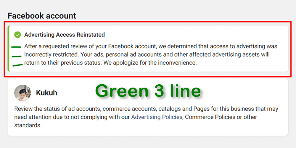 Philippines Old Facebook Account - Green 3 line