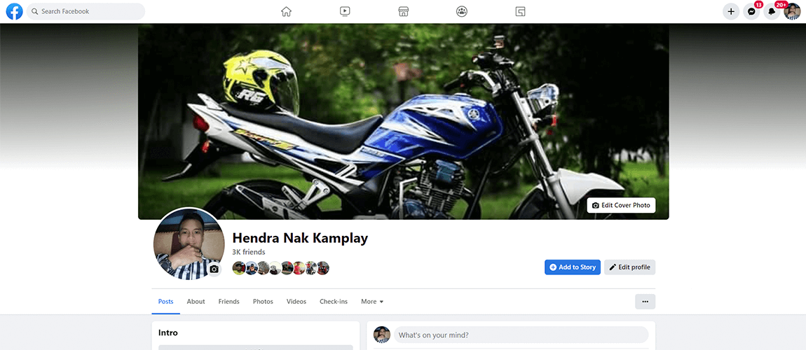 Indonesia Old Facebook Account - Green 3 line